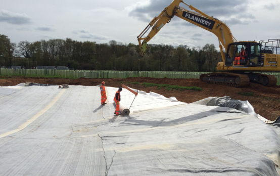 Geosynthetic clay liner installation
